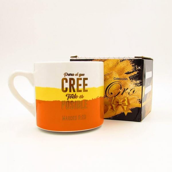 TAZA ORO - PARA EL QUE CREE
