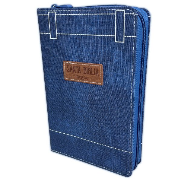 Biblia Reina Valera 1960-jean cremallera/índice y bolsillo detrás