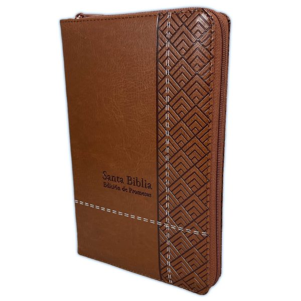 SANTA BIBLIA EDICIÓN  DE PROMESAS REINA VALERA 1960 - Cafe Índice + Zippe