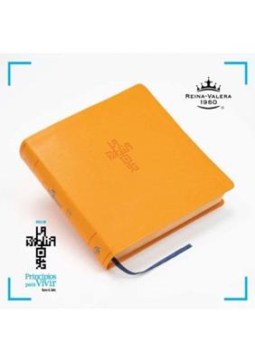 Biblia QR (RVR60) Principios para Vivir - naranja