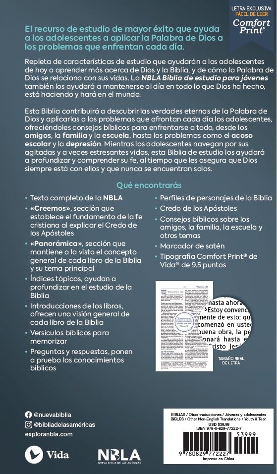 Biblia de Estudio para Jóvenes