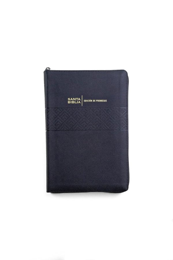 Biblia de Promesas - Letra Gigante - Imitación Piel - Negro con cierre + índice
