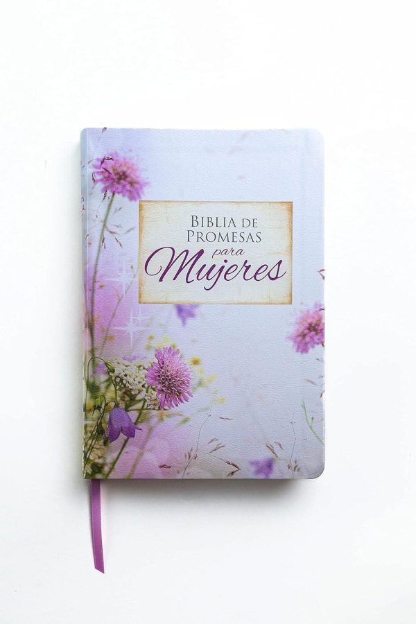 Biblia de Promesas - Letra Gigante - Imitación Piel - Floral con índice
