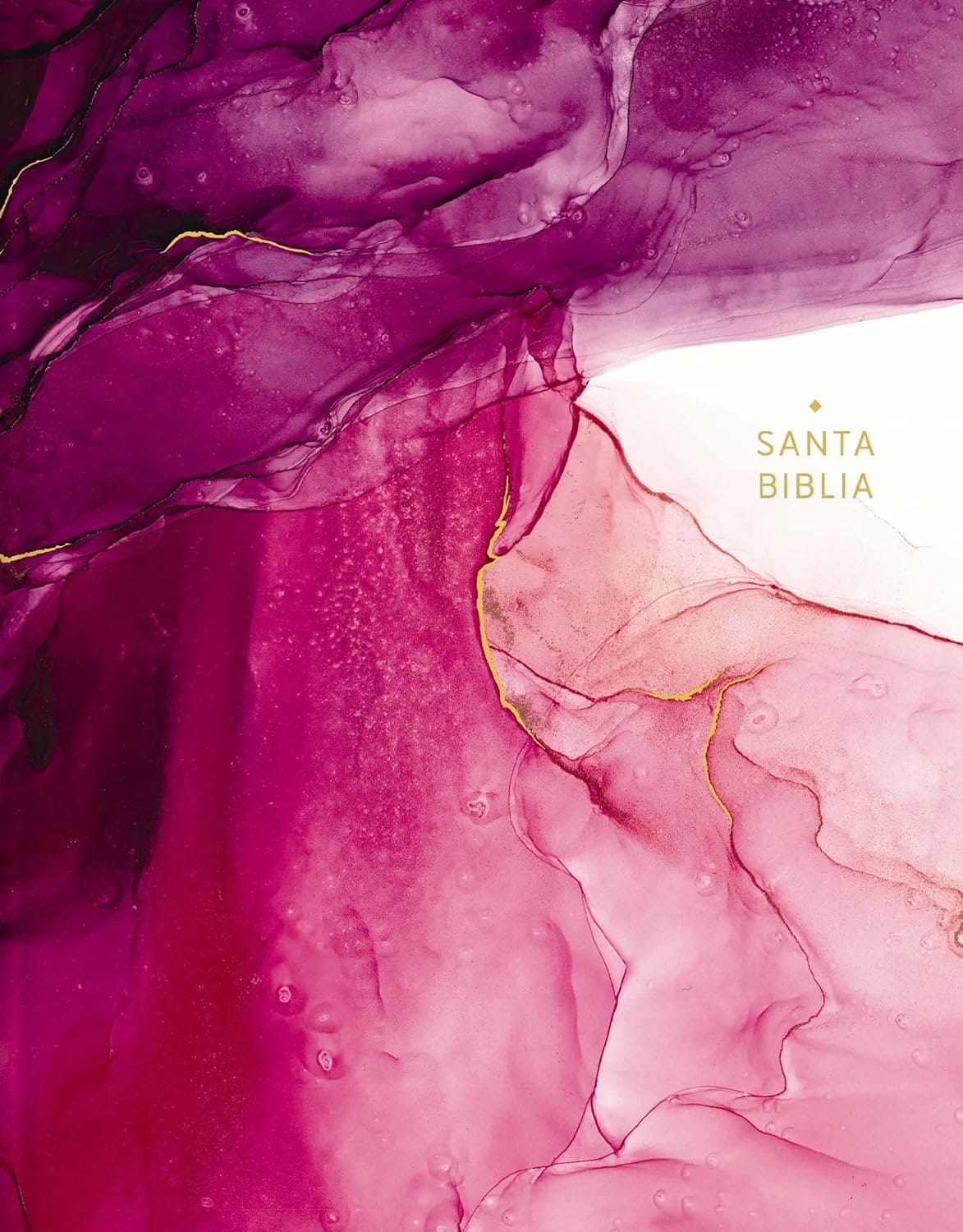 BLA, Santa Biblia, Edición Artística Ilustrada, Tapa dura/tela, Rosado, Palabras de Jesús en Rojo, Comfort Print