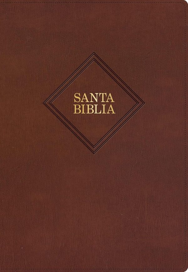 Biblia Letra Súper Gigante RVR 1960  Marrón piel fabricada- edición 2023